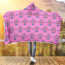 Load image into Gallery viewer, Dakota Damask Cheyenne Pink Hooded Blanket
