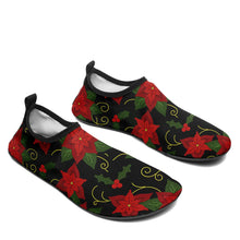 Load image into Gallery viewer, Poinsetta Parade Kid&#39;s Sockamoccs Slip On Shoes
