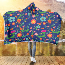 Load image into Gallery viewer, Bee Spring Twilight Hooded Blanket
