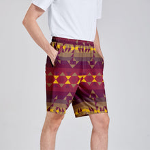 Load image into Gallery viewer, Gold Wool Athletic Shorts with Pockets
