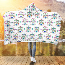 Load image into Gallery viewer, Dakota Damask White Hooded Blanket
