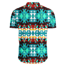 Load image into Gallery viewer, Writing on Stone Wheel Hawaiian-Style Button Up Shirt
