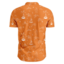 Load image into Gallery viewer, Ledger Dables Orange Hawaiian-Style Button Up Shirt
