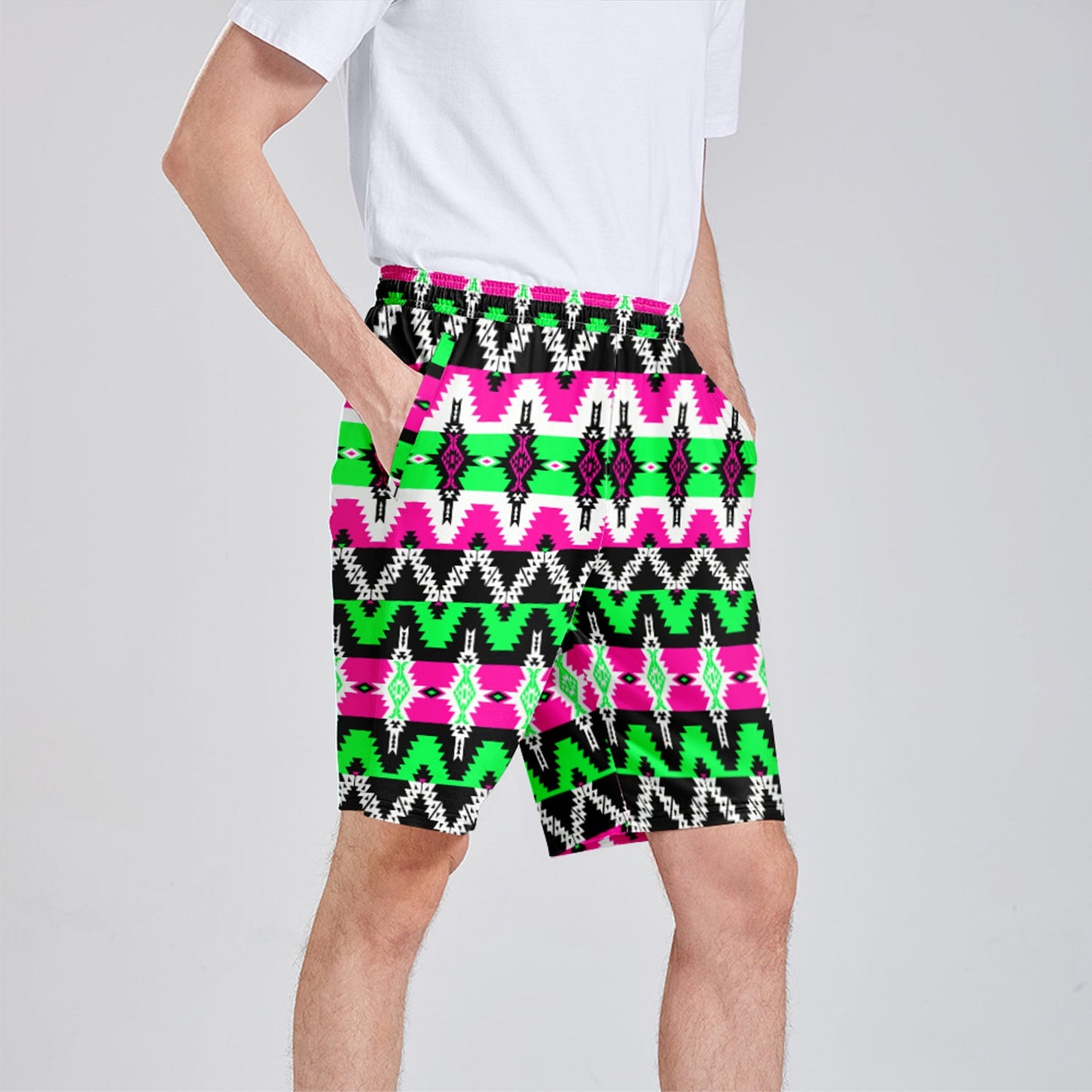 Two Spirit Ceremony Athletic Shorts with Pockets