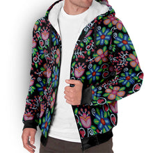 Load image into Gallery viewer, Midnight Garden Sherpa Hoodie
