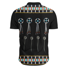 Load image into Gallery viewer, Beaded Bracelet Hawaiian-Style Button Up Shirt
