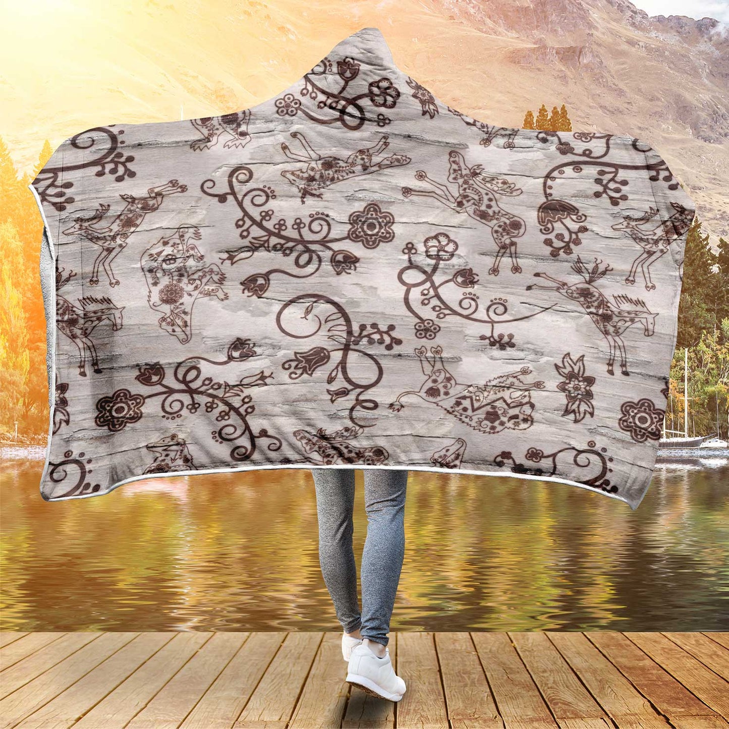 Forest Medley Hooded Blanket