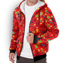 Load image into Gallery viewer, Nipin Blossom Fire Sherpa Hoodie
