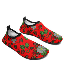 Load image into Gallery viewer, Strawberry Dreams Fire Kid&#39;s Sockamoccs Slip On Shoes
