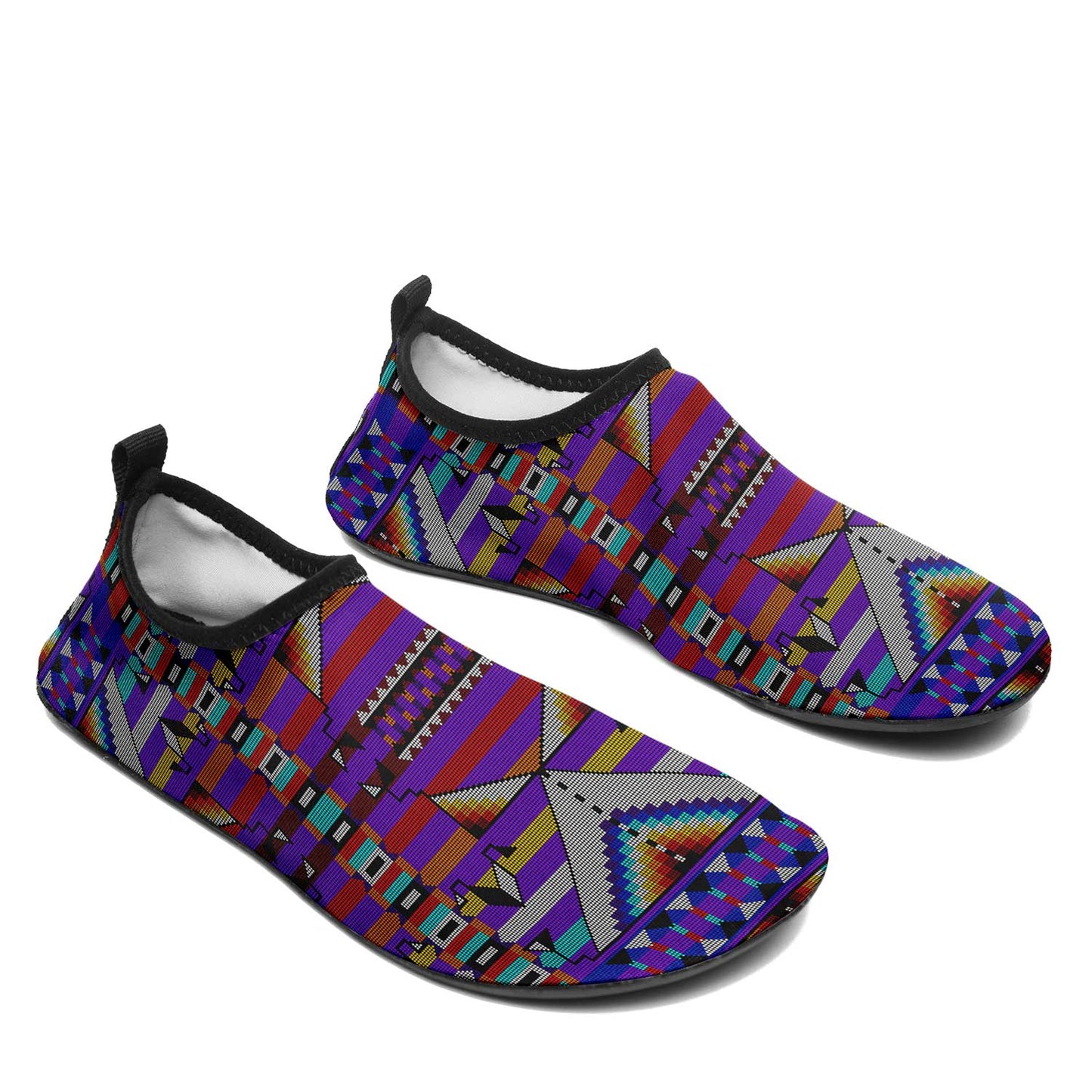 Medicine Blessing Purple Kid's Sockamoccs Slip On Shoes