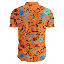 Load image into Gallery viewer, Nipin Blossom Carrot Hawaiian-Style Button Up Shirt
