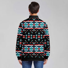 Load image into Gallery viewer, Visions of Peaceful Nights Zippered Collared Lightweight Jacket
