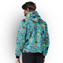 Load image into Gallery viewer, Fresh Fleur Sky Sherpa Hoodie
