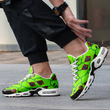 Load image into Gallery viewer, Spring Blossoms on Neon Green Niowaa Air Cushion Shoes
