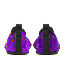 Load image into Gallery viewer, Dakota Damask Purple Kid&#39;s Sockamoccs Slip On Shoes
