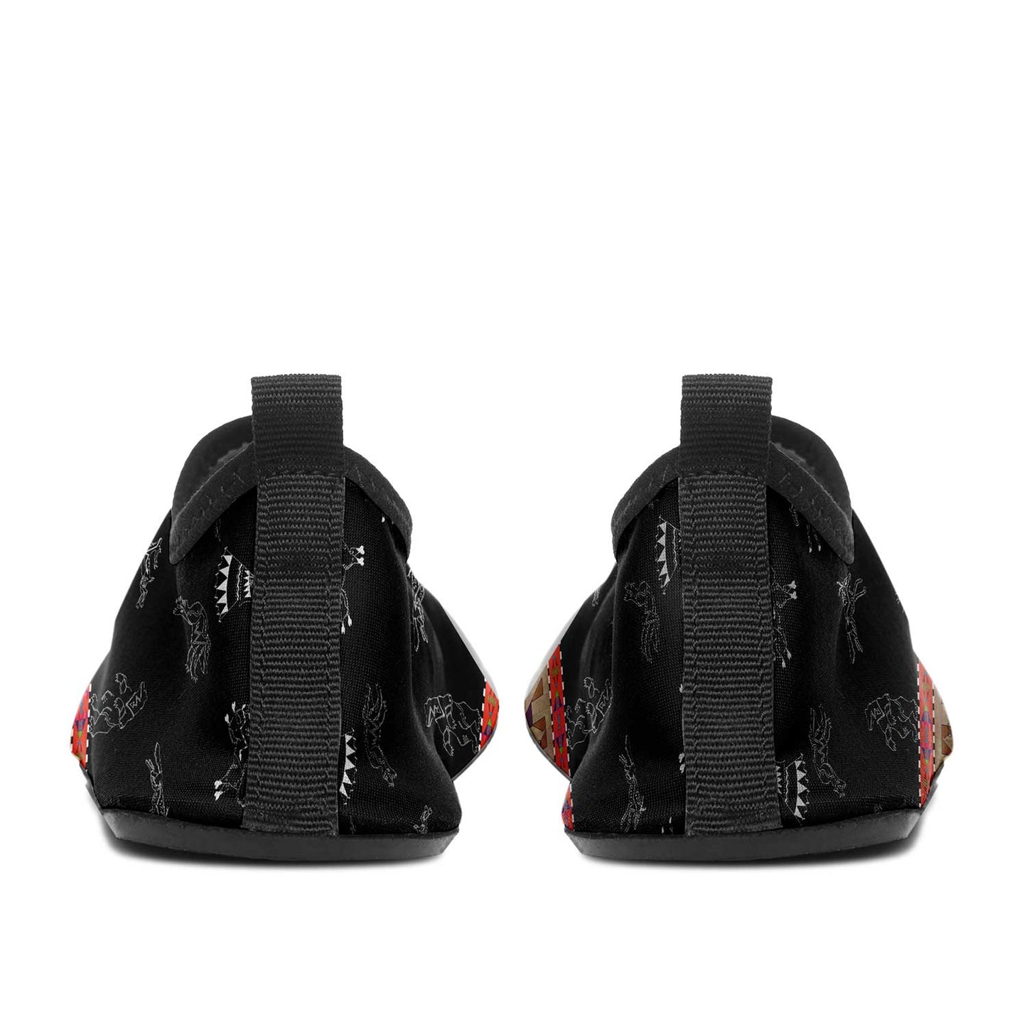 Buffalos Running Black Sky Kid's Sockamoccs