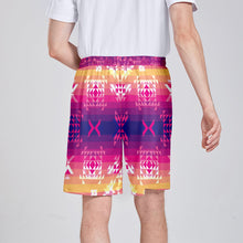 Load image into Gallery viewer, Soleil Overlay Athletic Shorts with Pockets
