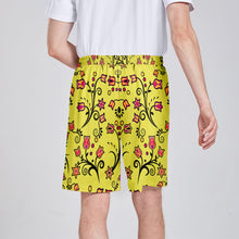 Load image into Gallery viewer, Key Lime Star Athletic Shorts with Pockets
