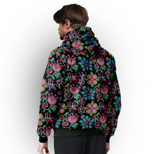 Load image into Gallery viewer, Midnight Garden Sherpa Hoodie
