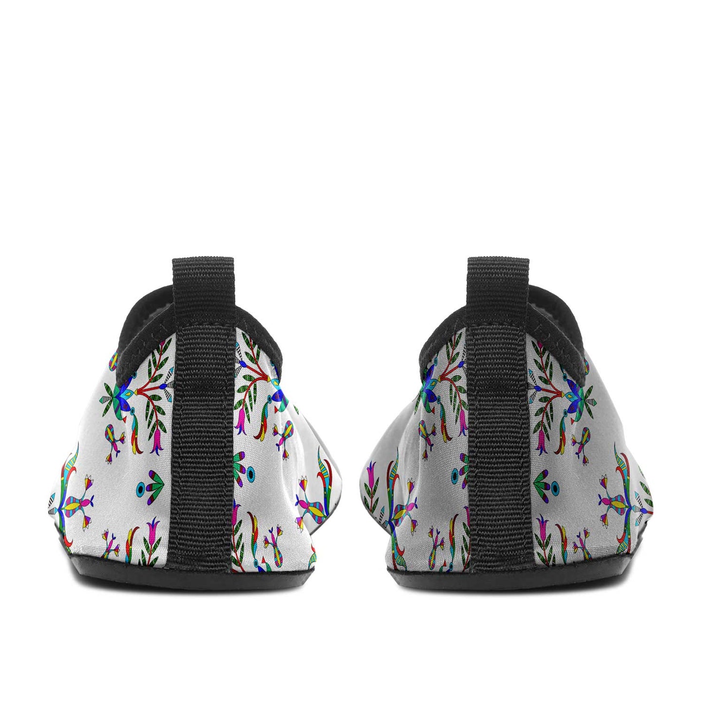 Dakota Damask White Kid's Sockamoccs