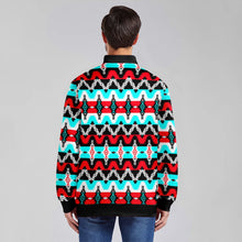 Load image into Gallery viewer, Two Spirit Dance Youth Zippered Collared Lightweight Jacket
