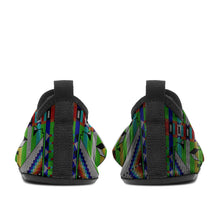 Load image into Gallery viewer, Medicine Blessing Lime Green Kid&#39;s Sockamoccs Slip On Shoes
