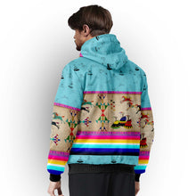 Load image into Gallery viewer, Horses Running Sky Sherpa Hoodie
