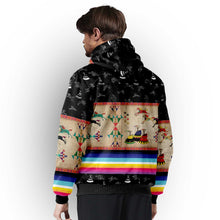 Load image into Gallery viewer, Horses Running Black Sky Sherpa Hoodie
