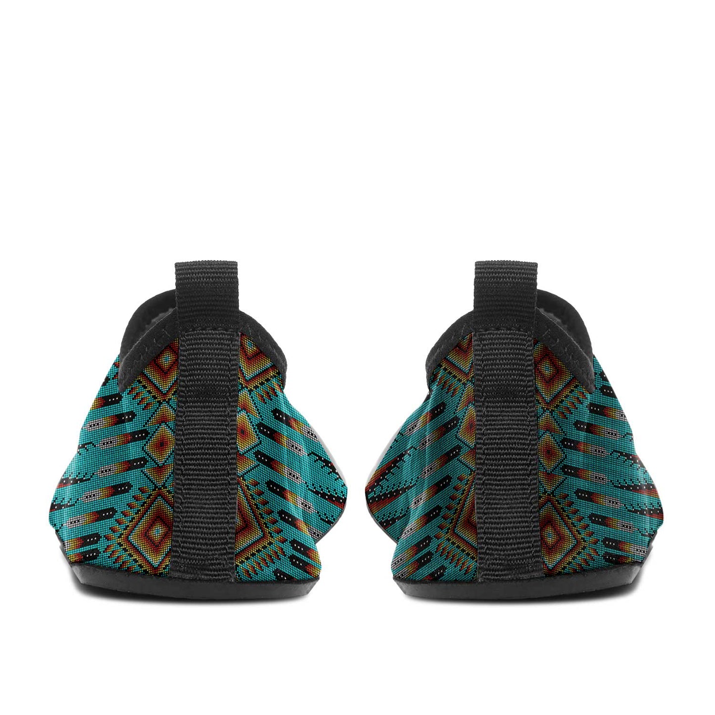 Fire Feather Turquoise Kid's Sockamoccs