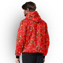 Load image into Gallery viewer, Willow Bee Cardinal Sherpa Hoodie
