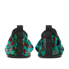 Load image into Gallery viewer, Takwakin Harvest Turquoise Kid&#39;s Sockamoccs Slip On Shoes
