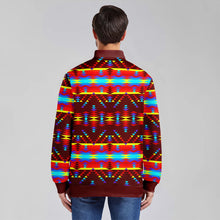 Load image into Gallery viewer, Visions of Lasting Peace Youth Zippered Collared Lightweight Jacket
