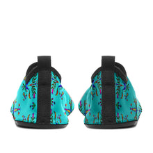 Load image into Gallery viewer, Dakota Damask Turquoise Kid&#39;s Sockamoccs Slip On Shoes
