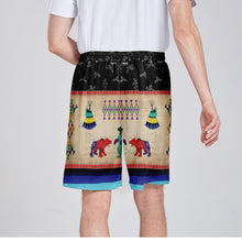 Load image into Gallery viewer, Bear Ledger Black Sky Athletic Shorts with Pockets
