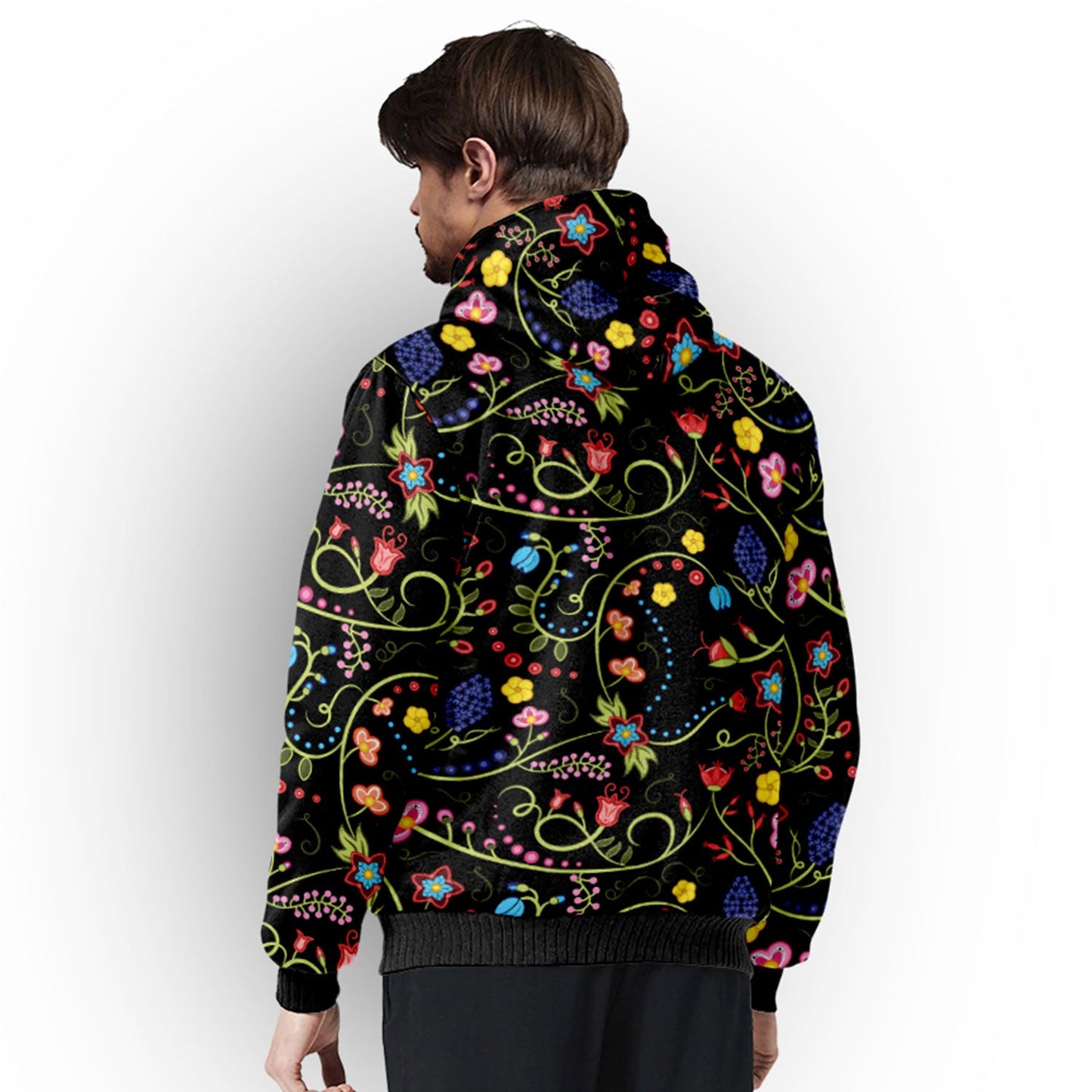 Fresh Fleur Midnight Sherpa Hoodie