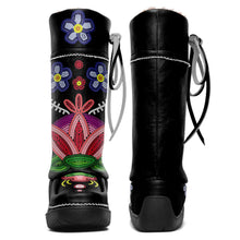 Load image into Gallery viewer, Beaded Gifts Real Black Leather MocLux
