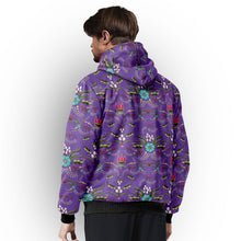 Load image into Gallery viewer, First Bloom Royal Sherpa Hoodie
