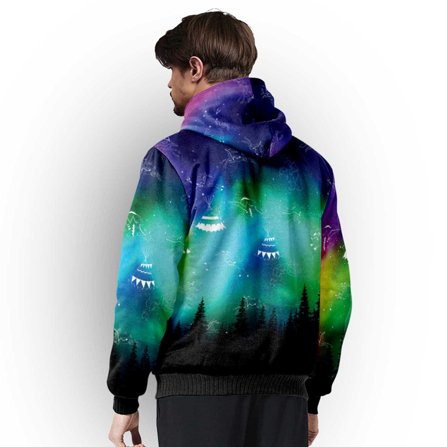 Aurora Medicine Animals Sherpa Hoodie