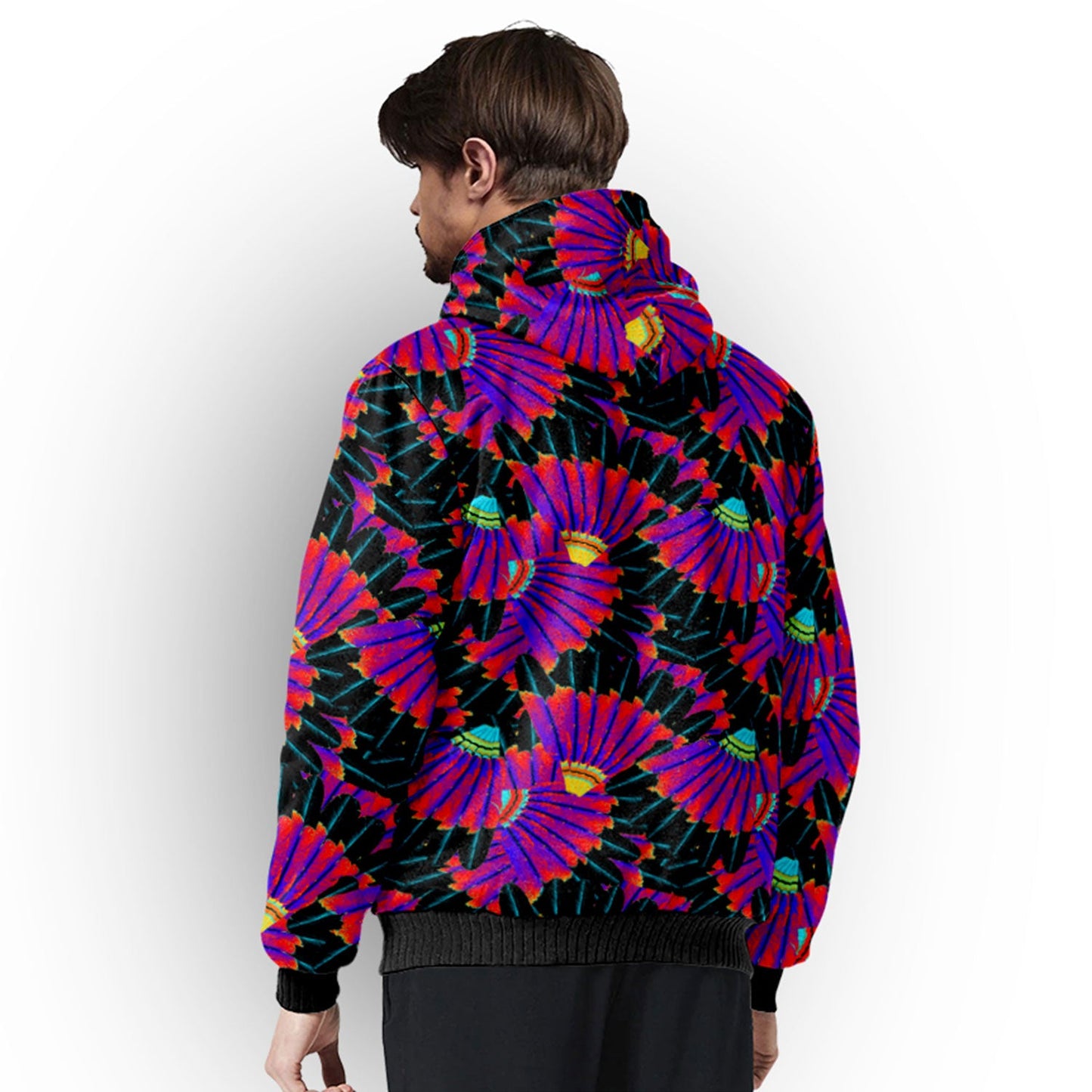 Eagle Feather Remix Sherpa Hoodie