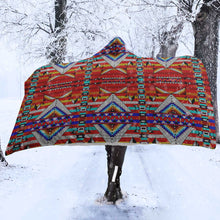 Load image into Gallery viewer, Medicine Blessing Red Hooded Blanket
