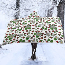 Load image into Gallery viewer, Strawberry Dreams White Hooded Blanket
