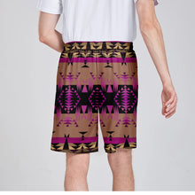 Load image into Gallery viewer, Between the Mountains Berry Athletic Shorts with Pockets
