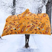 Load image into Gallery viewer, TRD - feather orange Hooded Blanket
