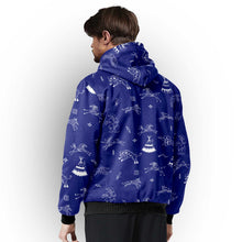 Load image into Gallery viewer, Ledger Dabbles Blue Sherpa Hoodie
