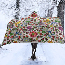 Load image into Gallery viewer, Berry Pop Bright Birch Hooded Blanket
