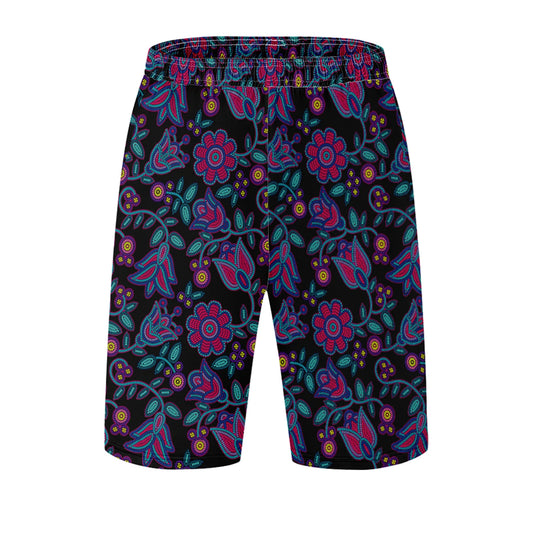 Beaded Nouveau Coal Athletic Shorts