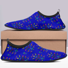 Load image into Gallery viewer, Dakota Damask Blue Kid&#39;s Sockamoccs Slip On Shoes
