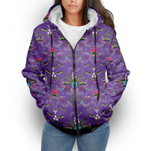 Load image into Gallery viewer, First Bloom Royal Sherpa Hoodie
