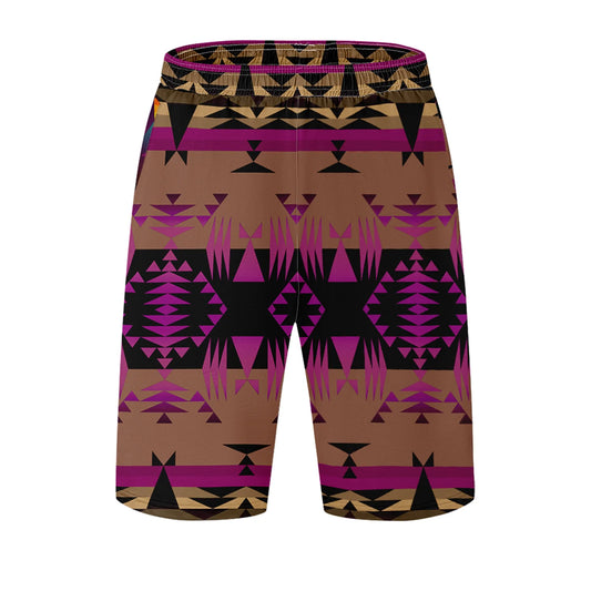 Between the Mountains Berry Athletic Shorts