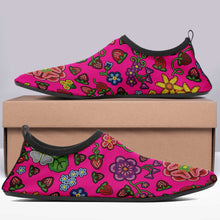 Load image into Gallery viewer, Berry Pop Blush Kid&#39;s Sockamoccs Slip On Shoes
